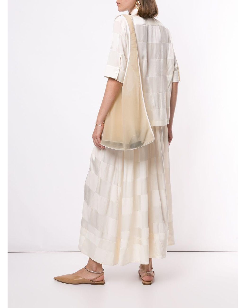 The Row Small Bindle Mesh Bag in Natural Lyst