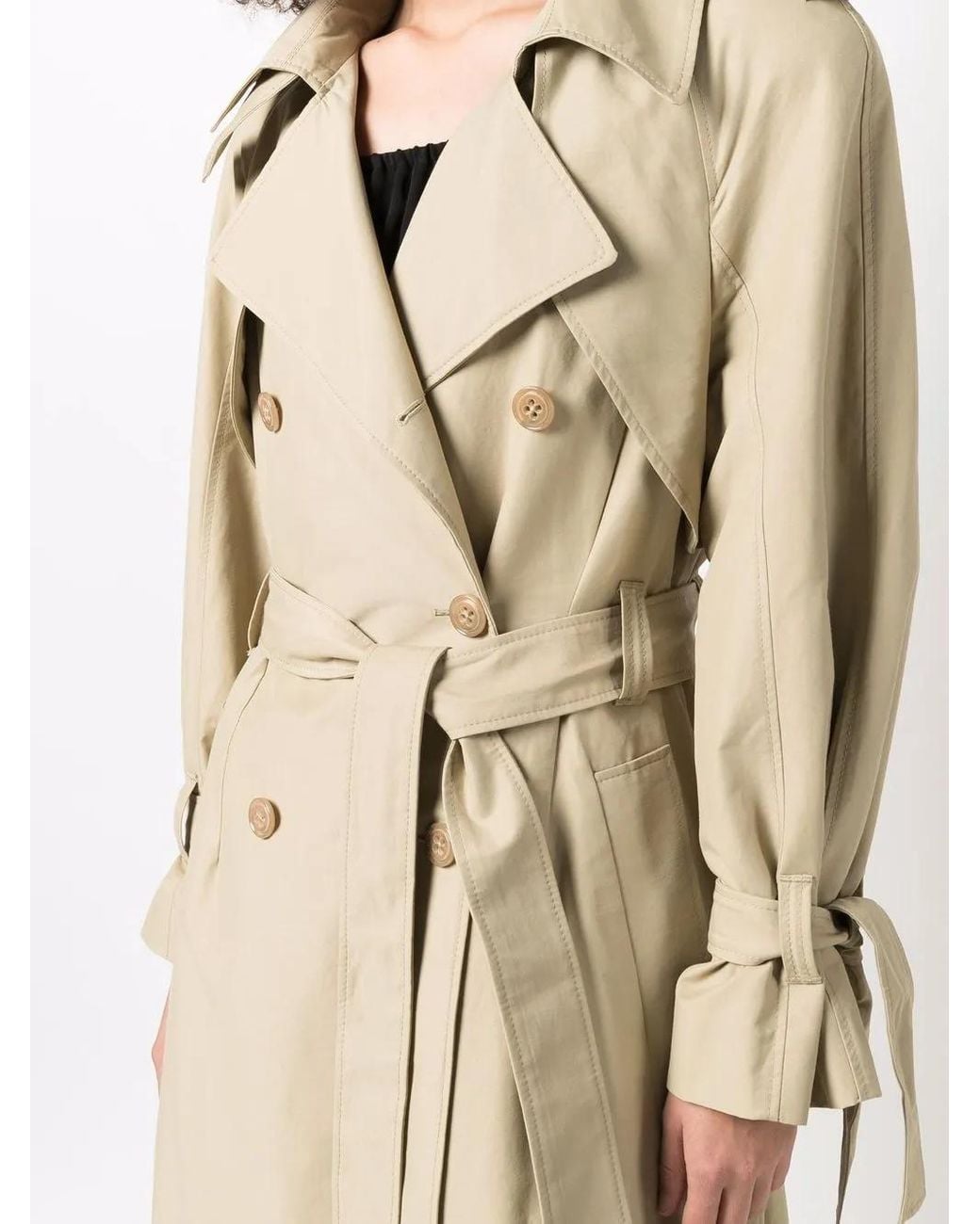 Dorothee Schumacher Natural Double-Breasted Trench Coat