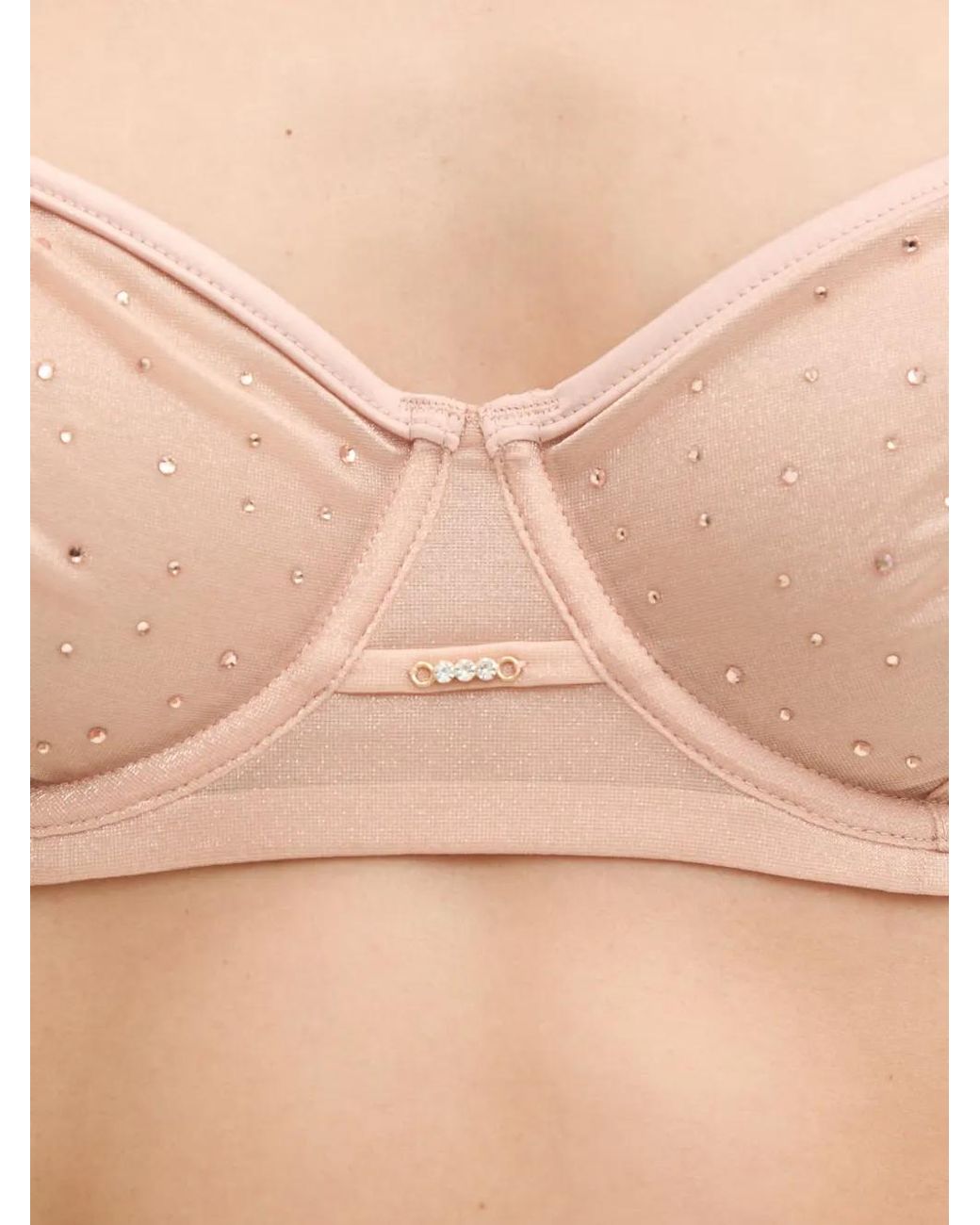 Guess Natural Isa Mesh Balconette Bra