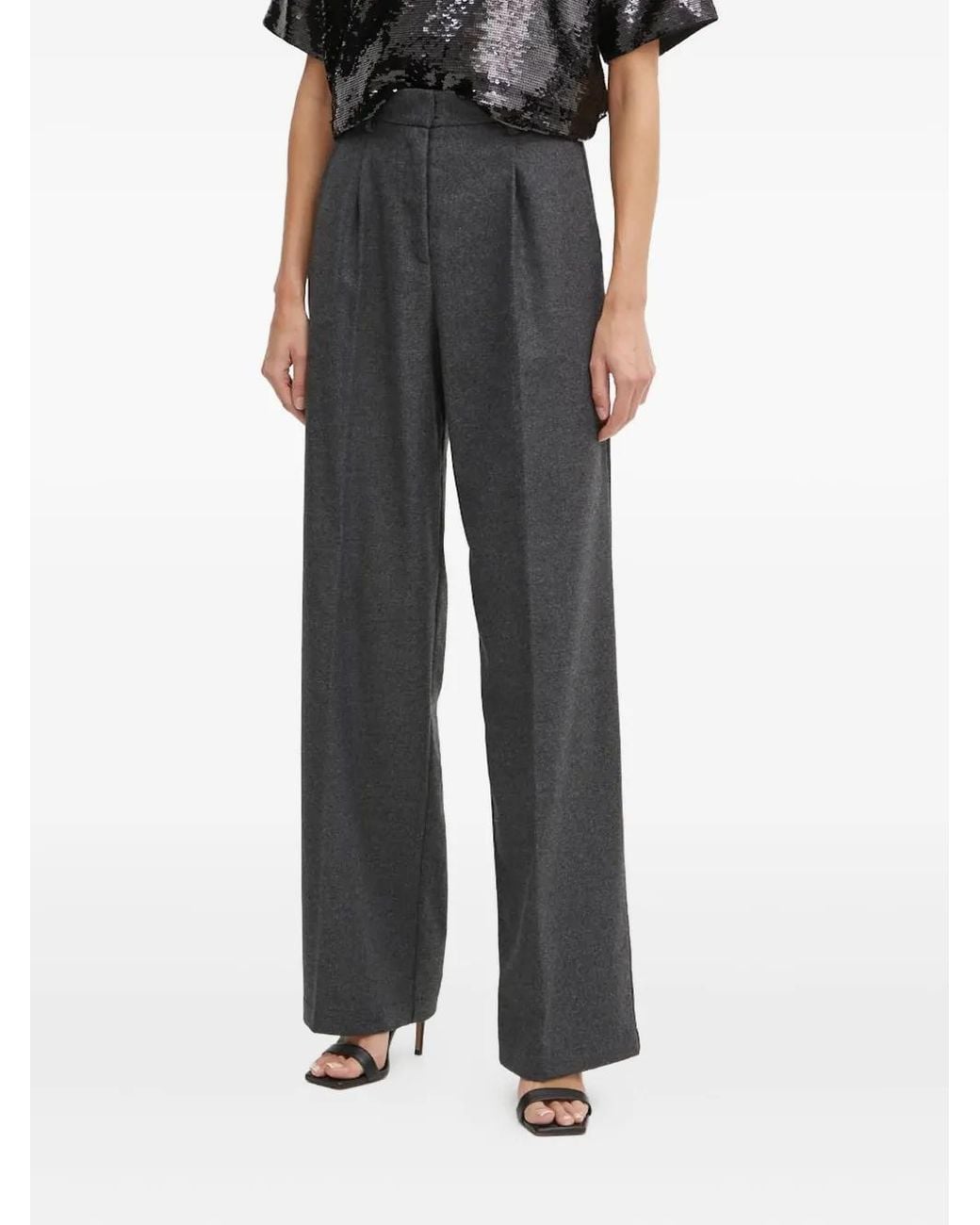 Forte_forte Black Pleated Trousers