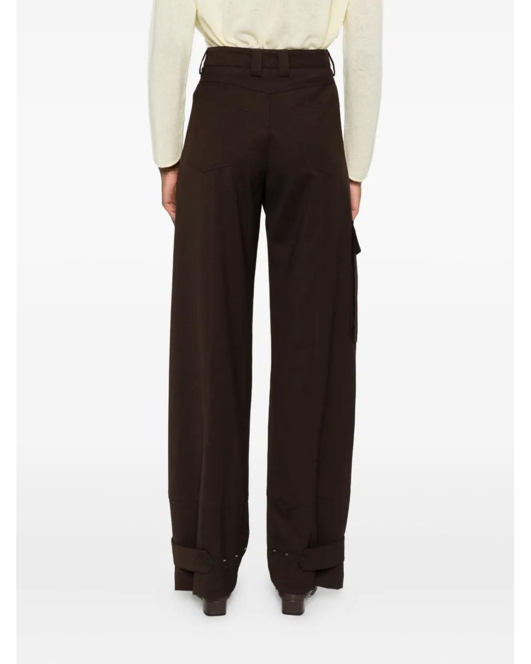 PT Torino Black Cargo Studded Trousers