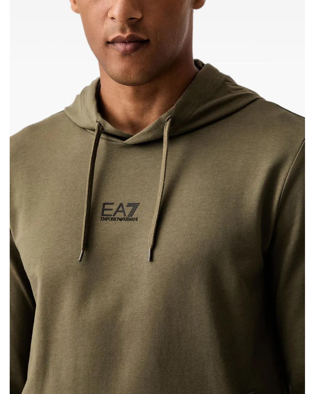 EA7 Green Logo-Print Tracksuit for men