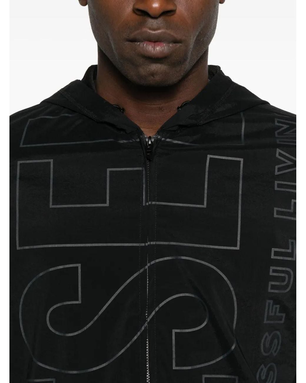 DIESEL Jack Met Logoprint in het Black voor heren