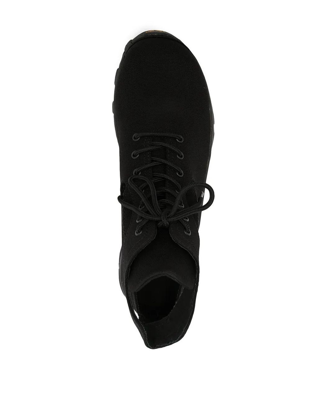 Yohji Yamamoto Black Cut-out Canvas High-top Sneakers for men