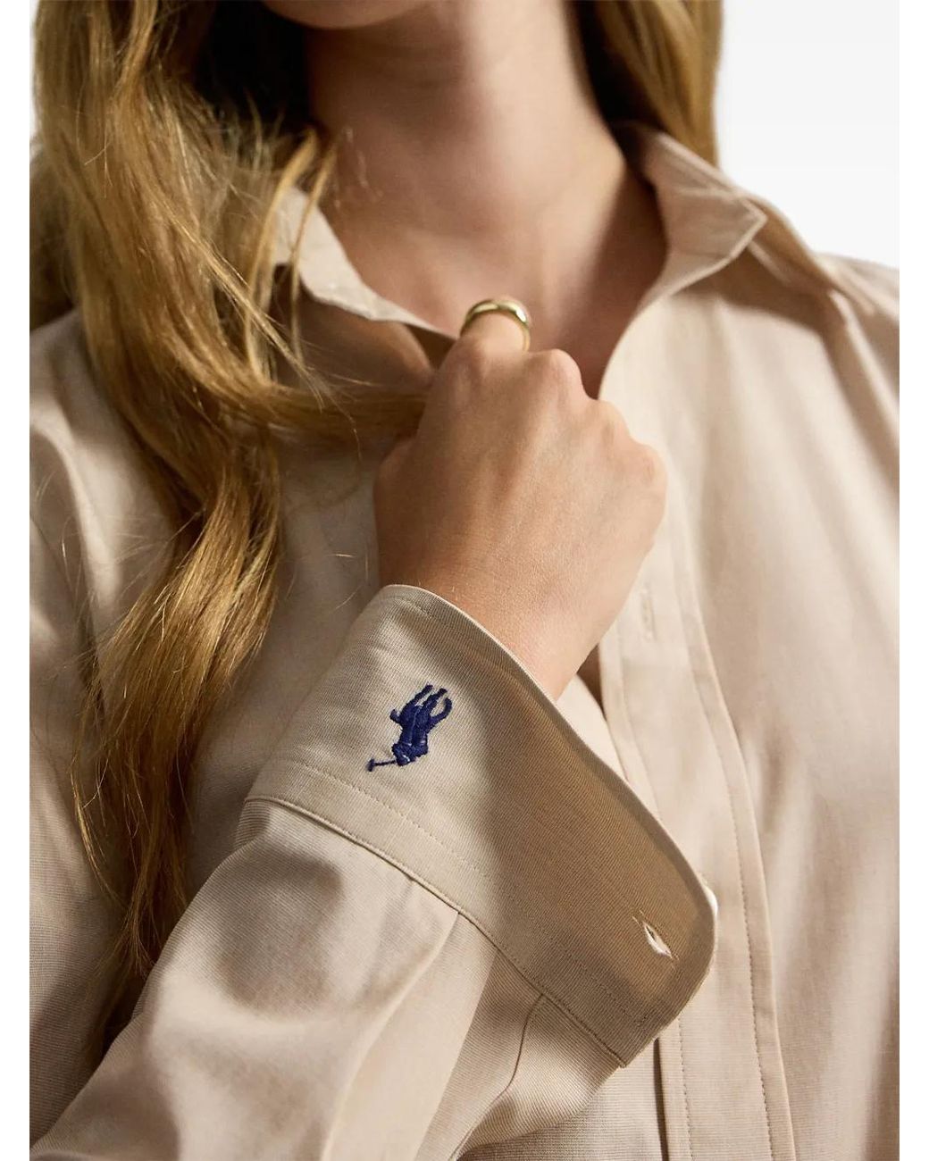 Polo Ralph Lauren Natural End-On-End Stretch Slim Fit Cotton Shirt