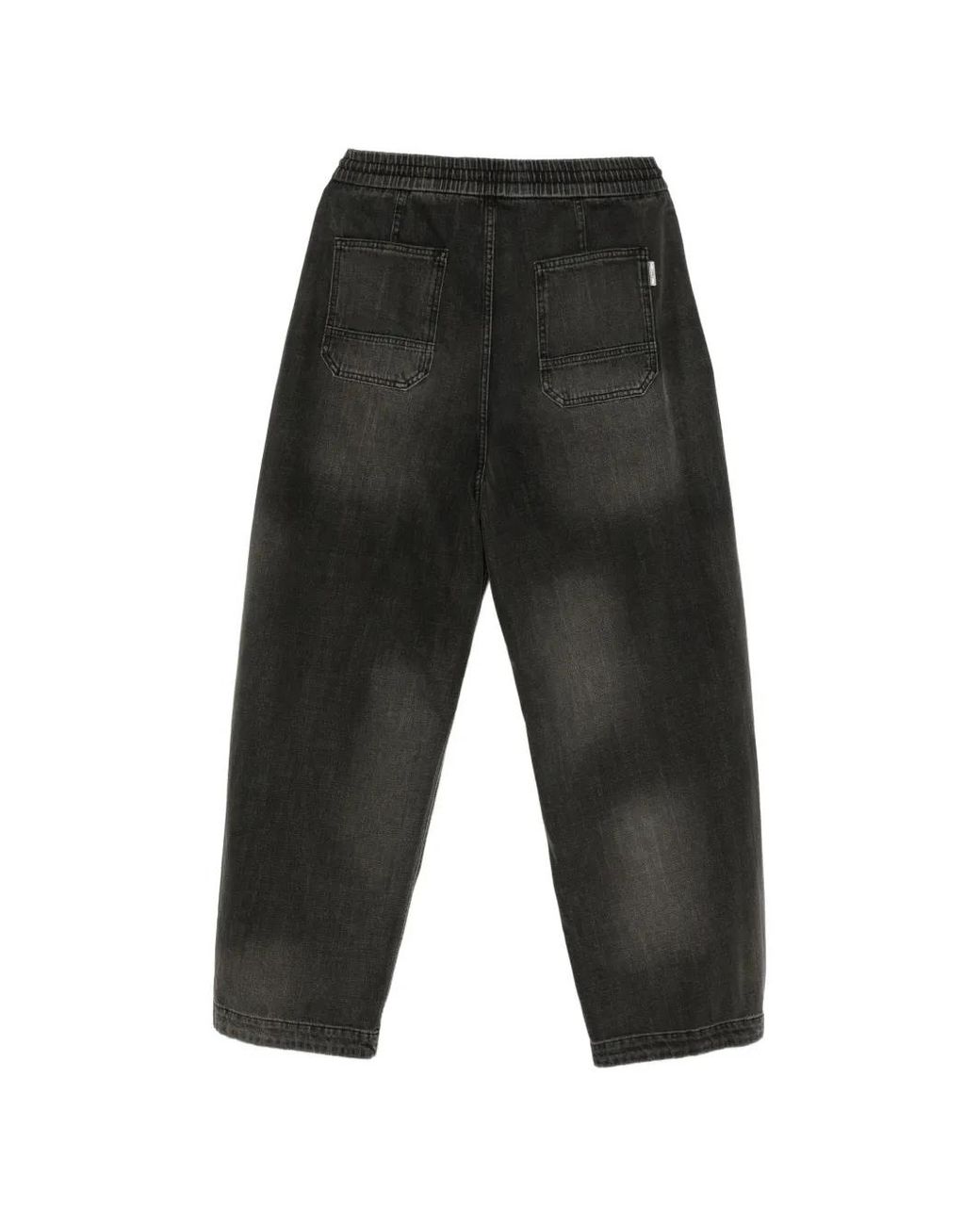 Juun.J Black Pleated Jeans for men