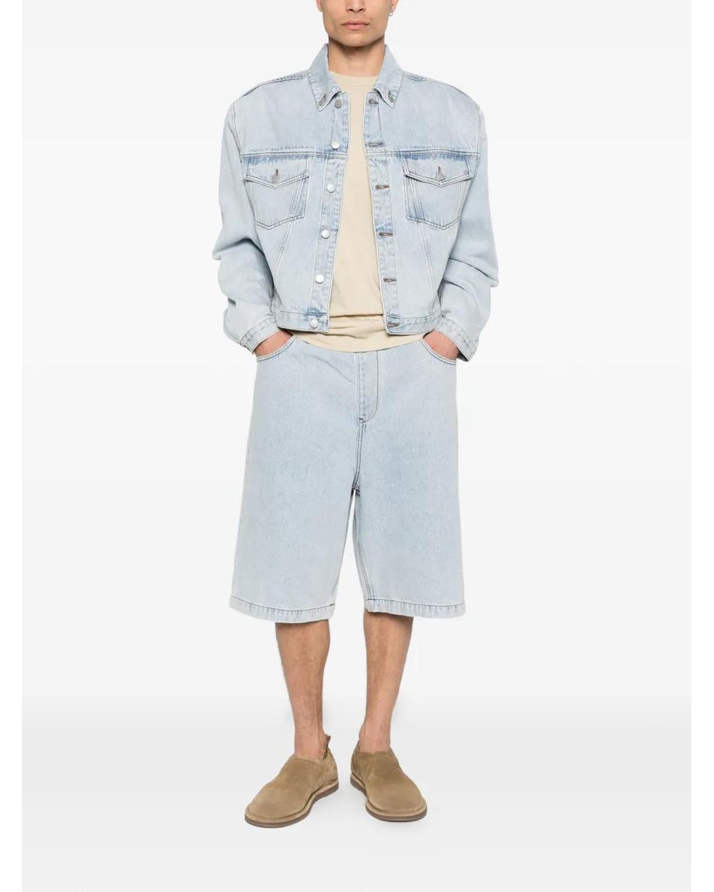 Entire studios Blue Spar Pocket Elasticated Shorts