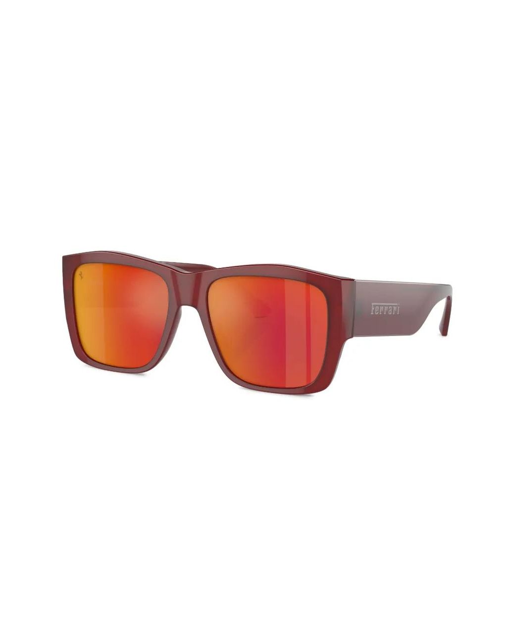 Ferrari Red Square-Frame Sunglasses