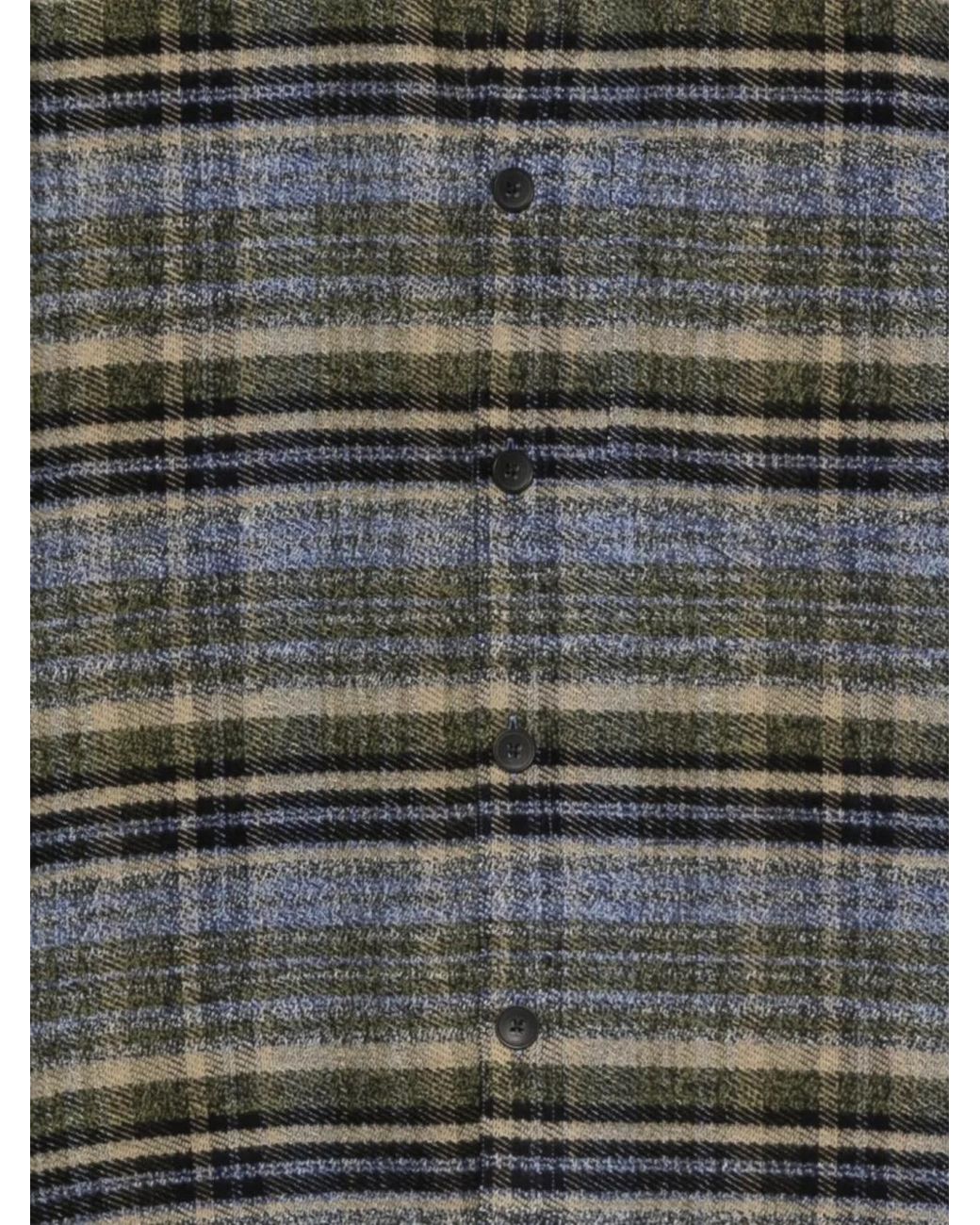 Drykorn Gray Check-Pattern Shirt for men