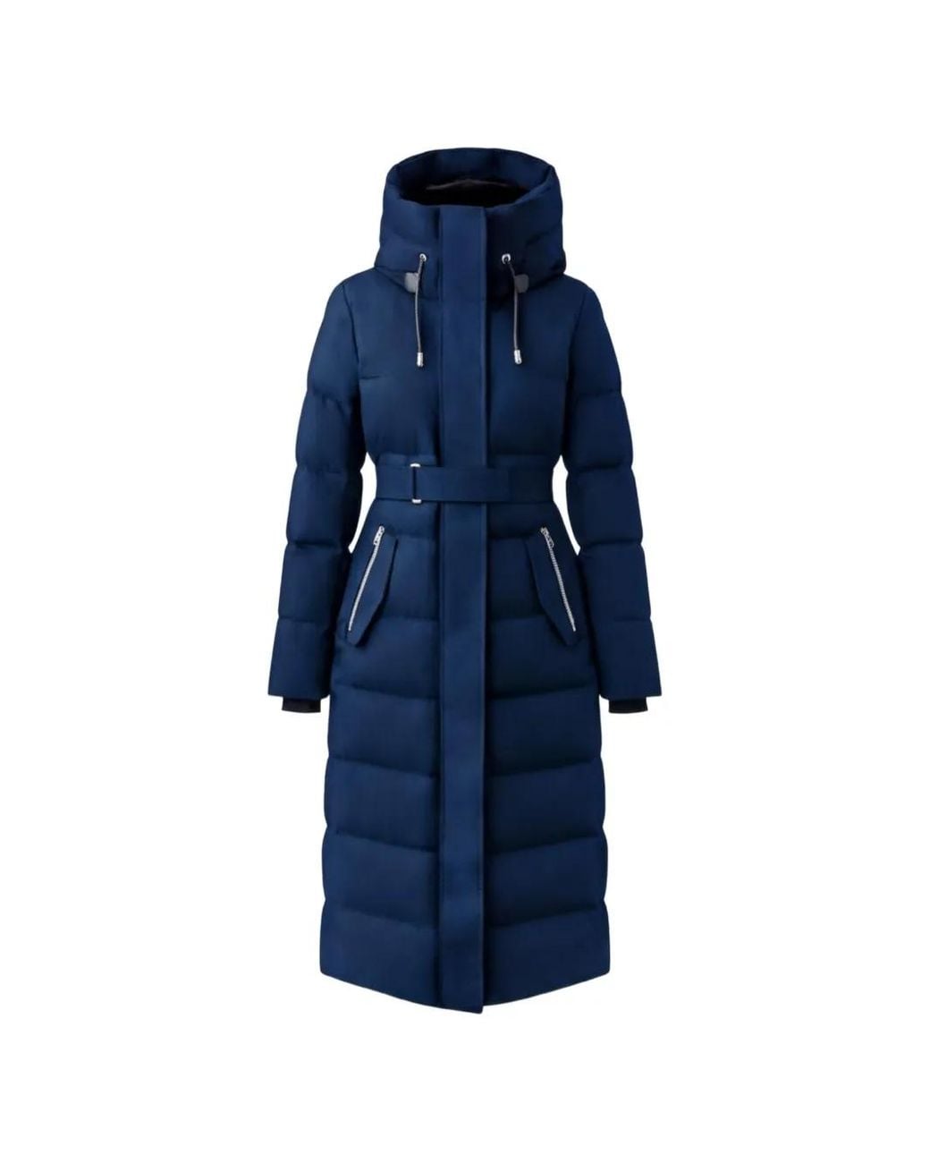 Mackage Blue Shyla-Nfz Quilted Belted Coat