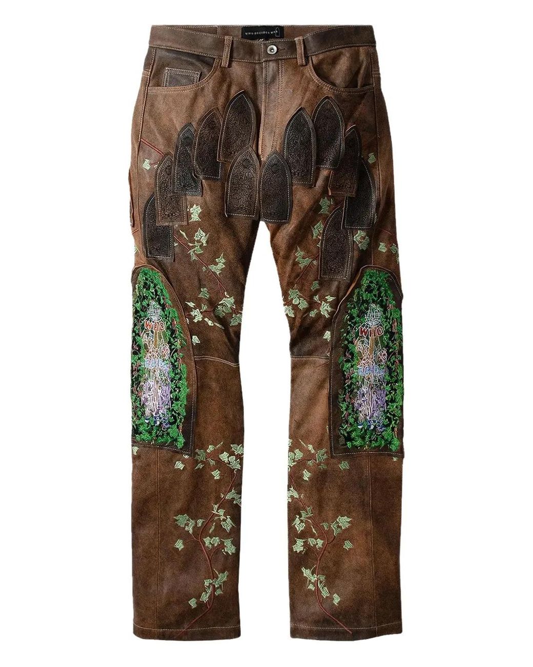 Who Decides War Broek Met Patch in het Gray voor heren