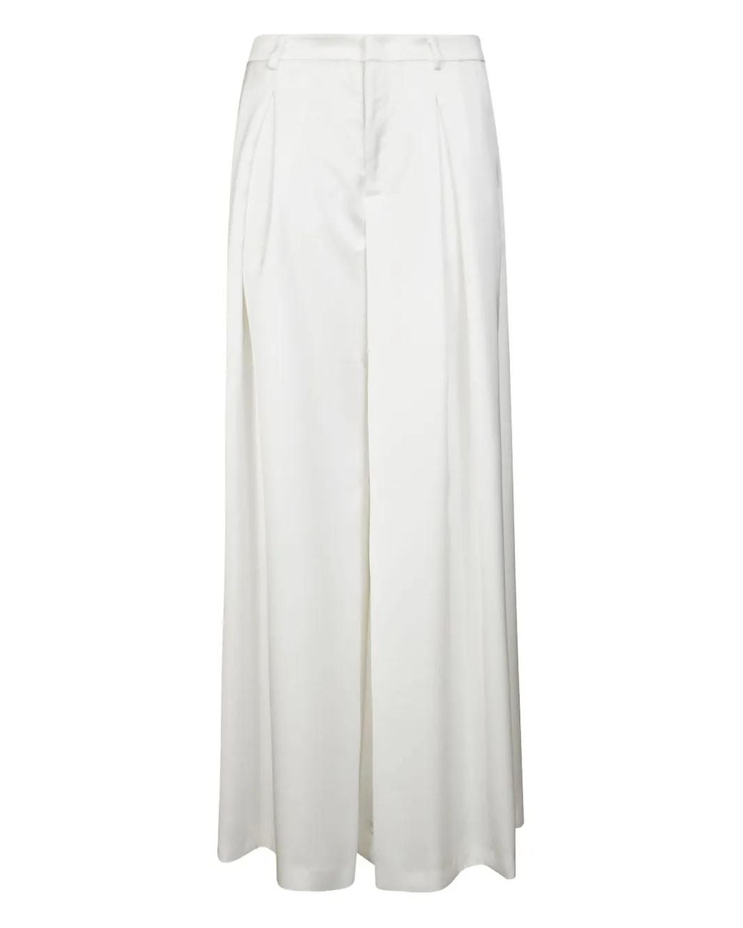 ANDAMANE White Tara Pleated Trousers