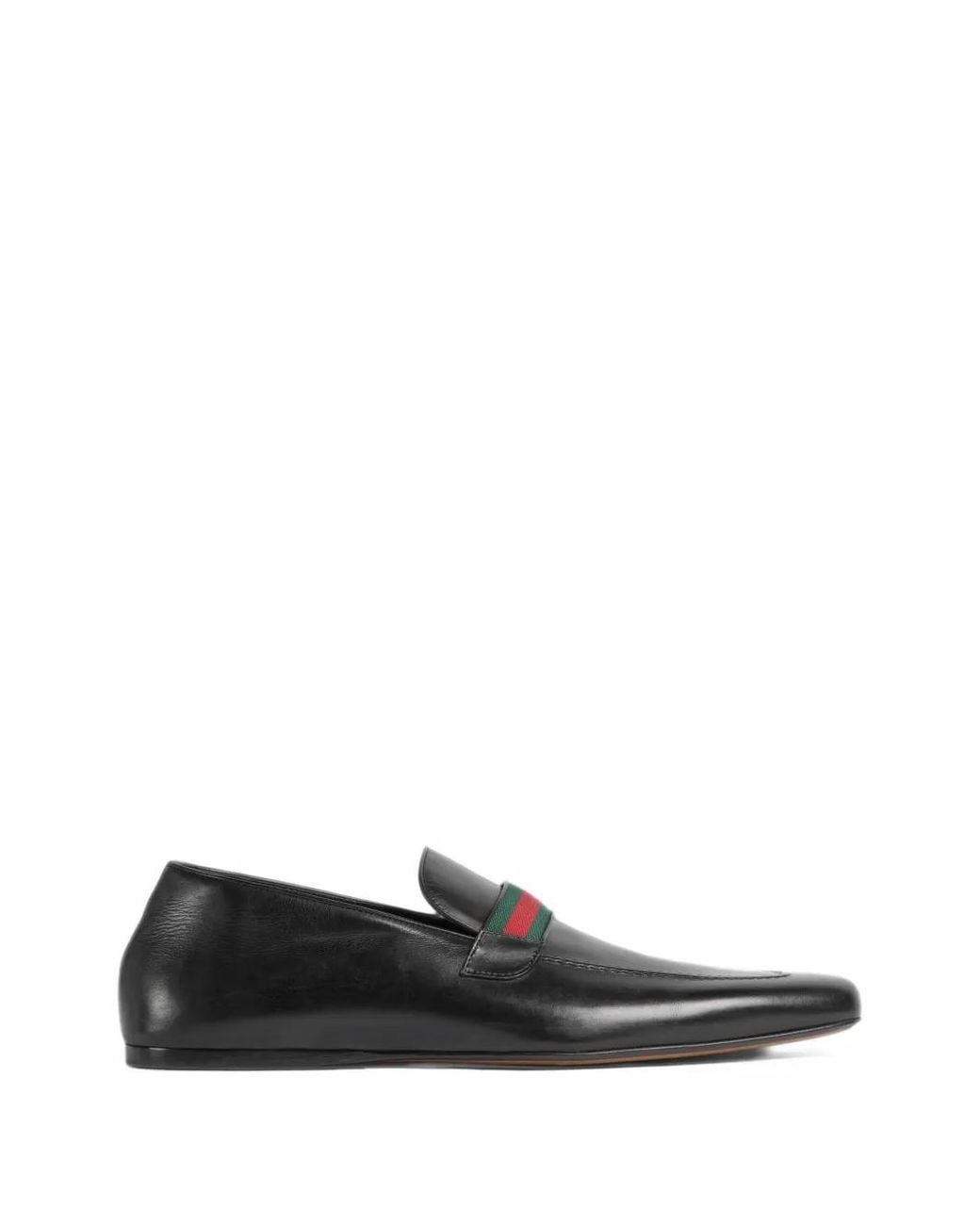 Gucci White Loafers With Web for men