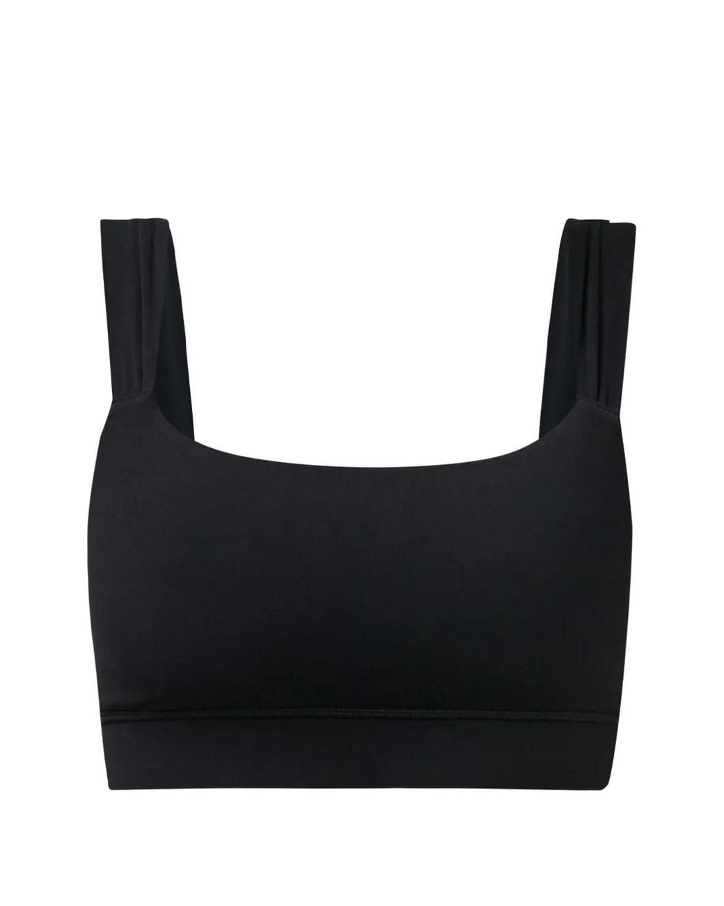 Sweaty Betty Black Ultimate Studio Gathered-Strap Performance Top