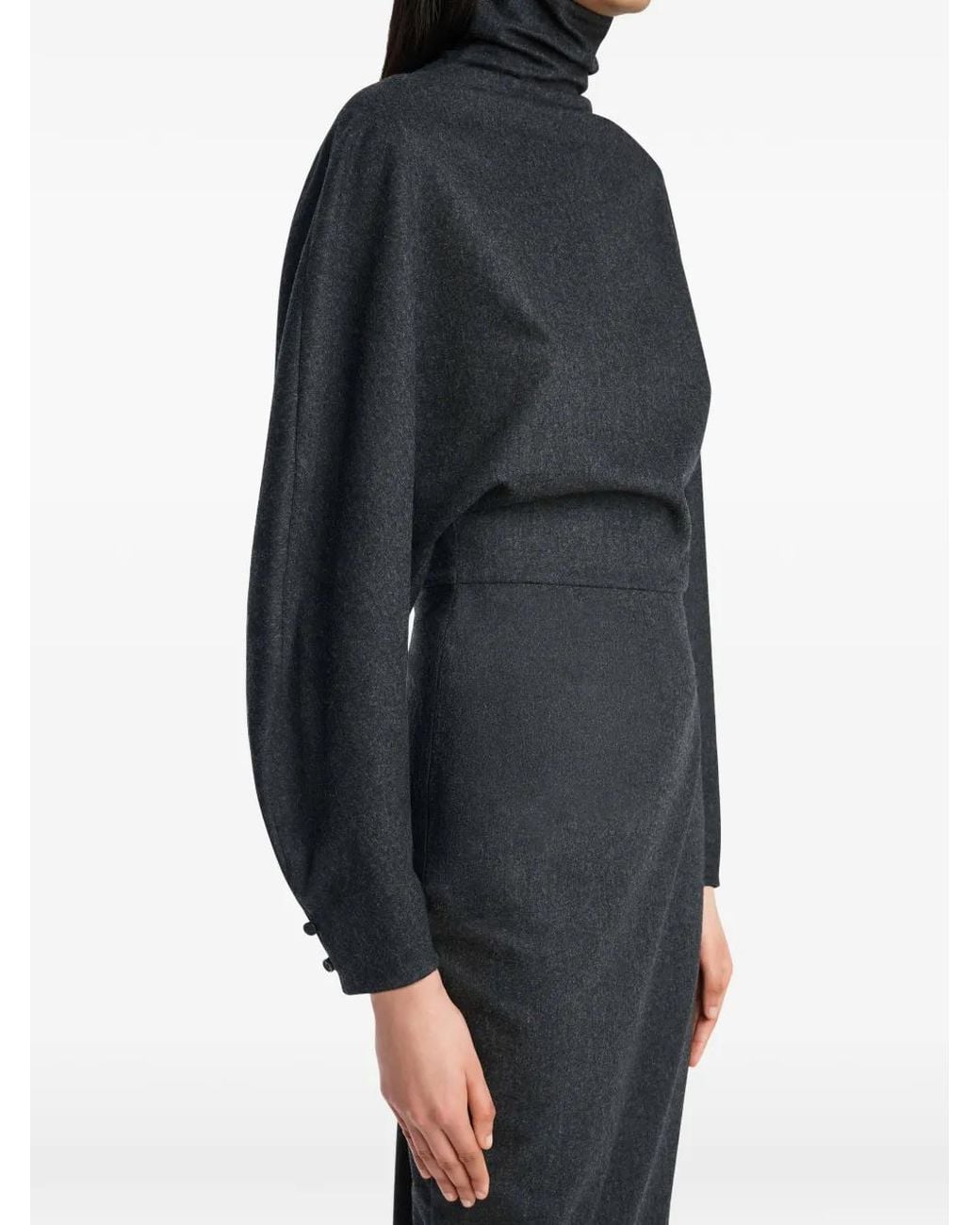 Khaite Black Harlin Dress