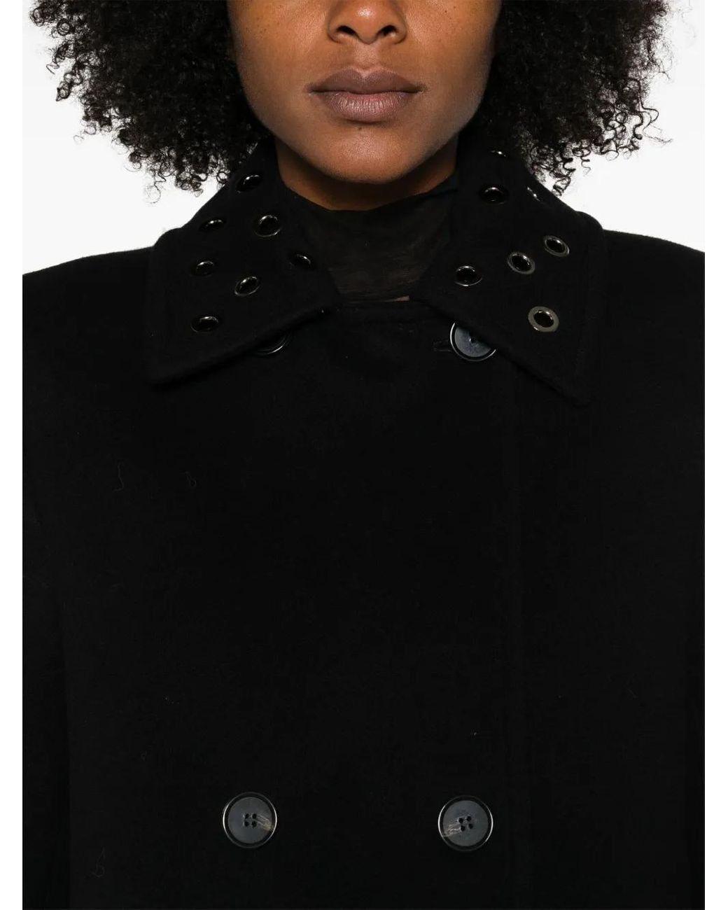 MSGM Jas Met Ringlets in het Black