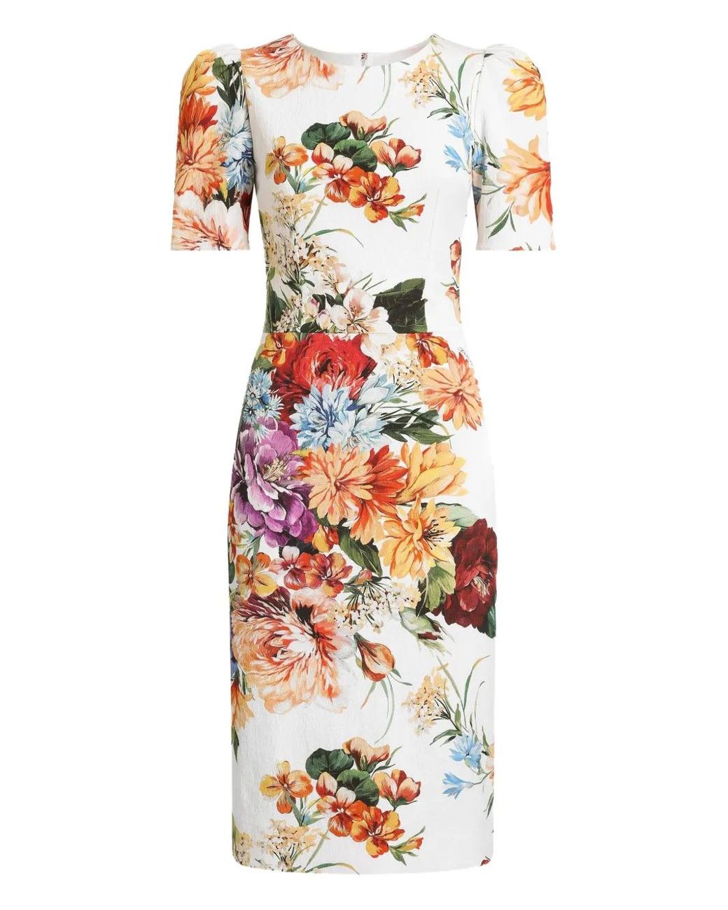 Dolce & Gabbana White Midi Dress