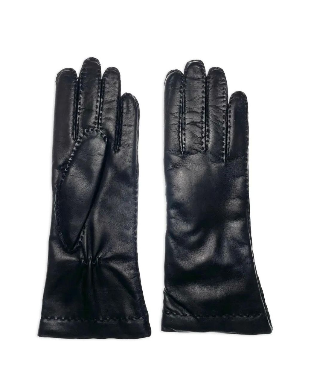 Restelli Restelli Leather Gloves in Black | Lyst