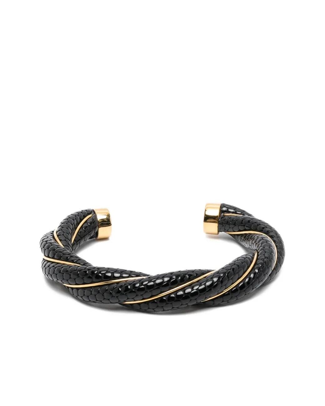 Aurelie Bidermann Black Diana Braided Bracelet
