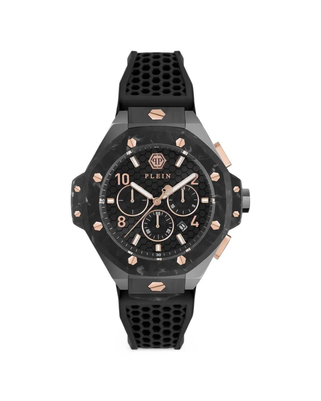 Philipp Plein Black Chrono Roya 46Mm Watch for men