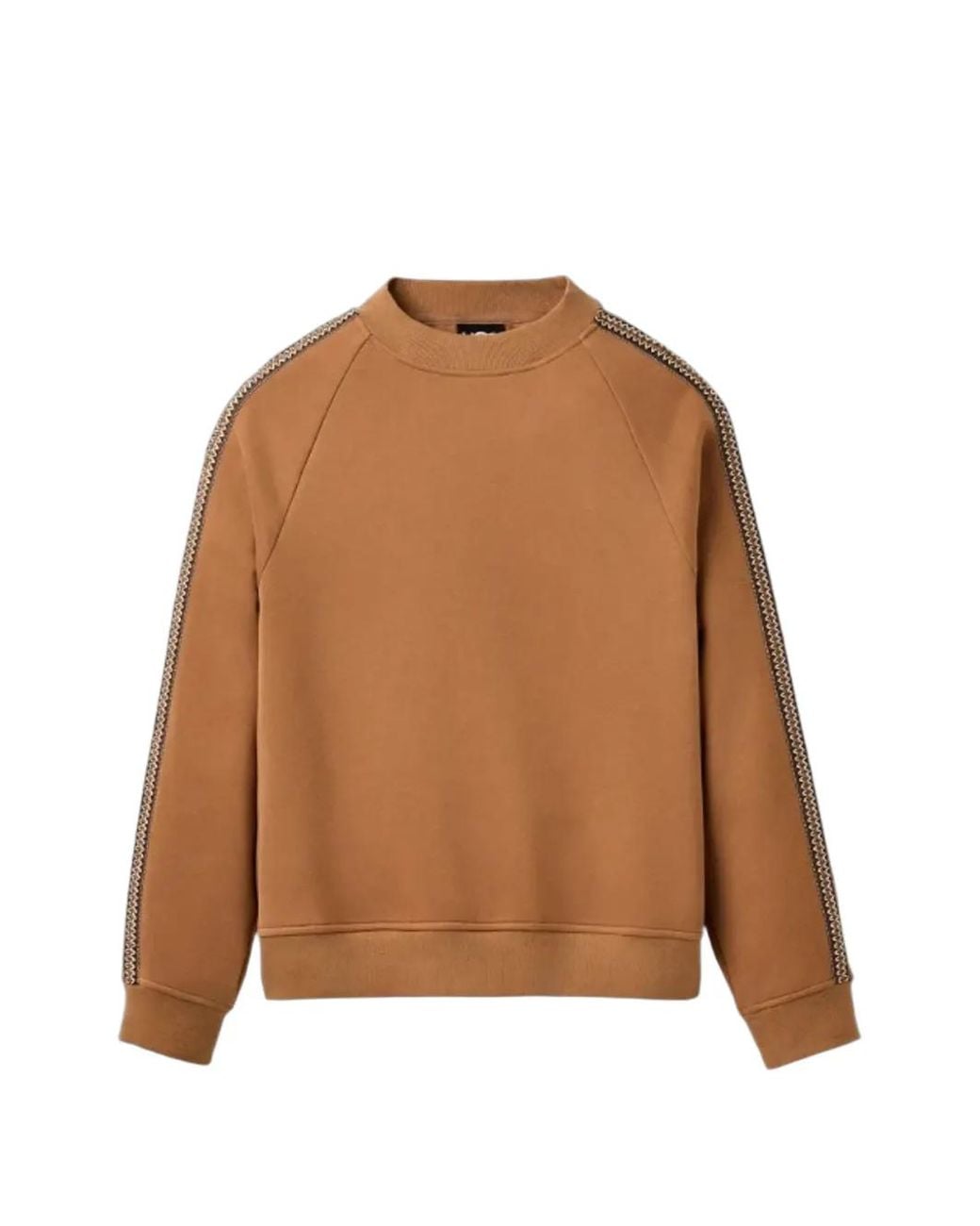 Ugg Brown Tasman Crew-Neck Trimmed Sweatshirt for men