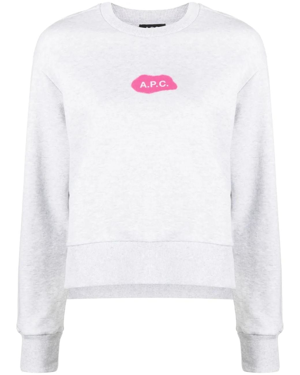 A.P.C. White Sibylle Cotton Sweatshirt