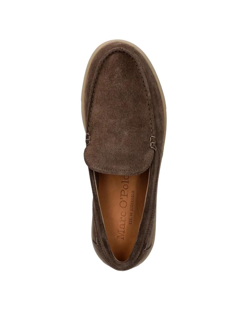Marc O' Polo Brown Suede Slip-On Loafers for men