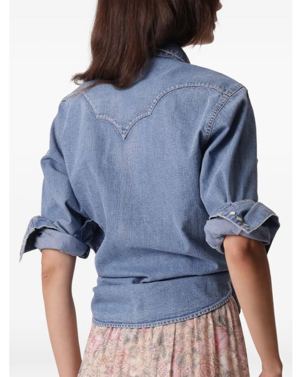 Fortela Blue Redford Western Denim Shirt