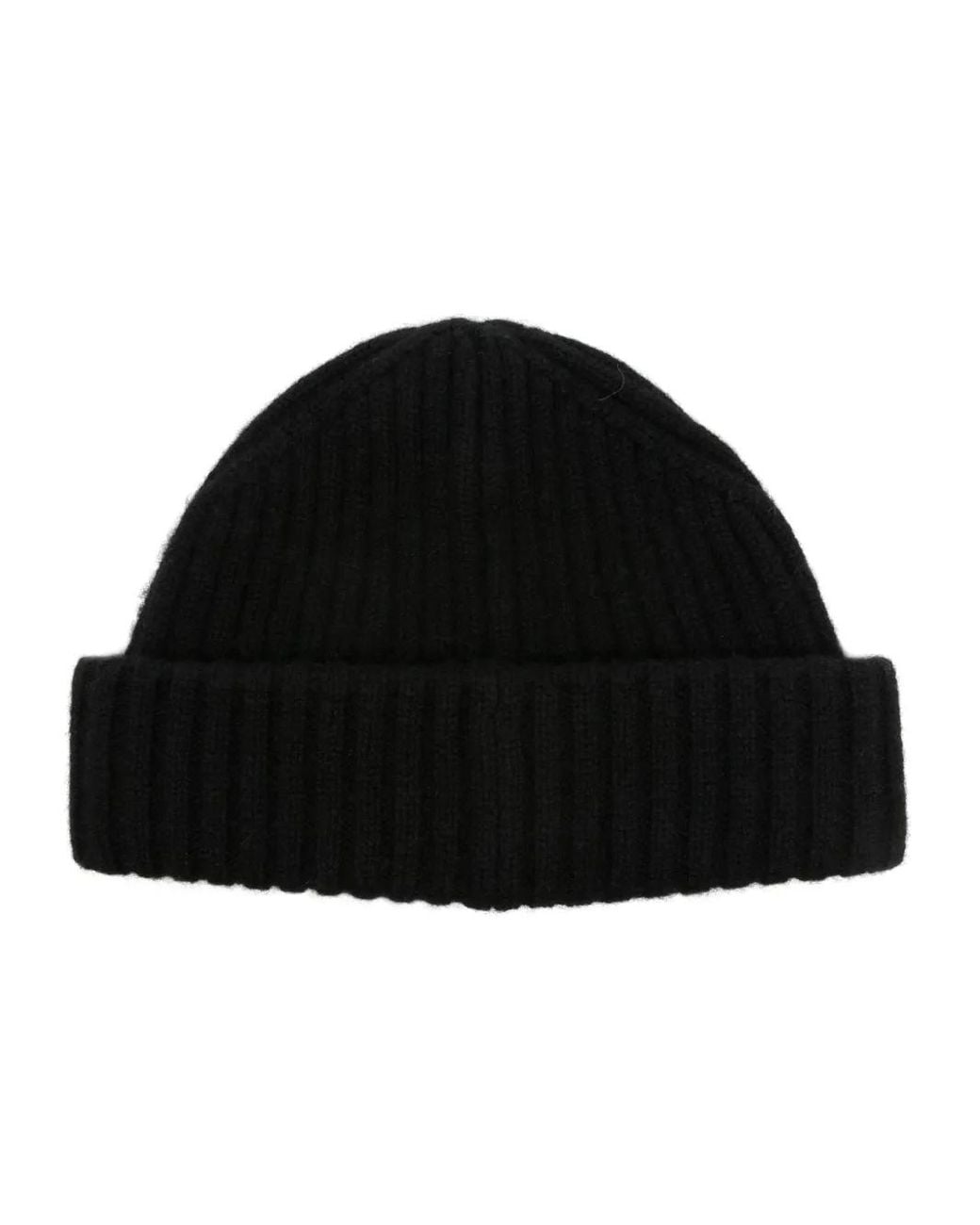 Totême Black Cashmere Beanie Hat
