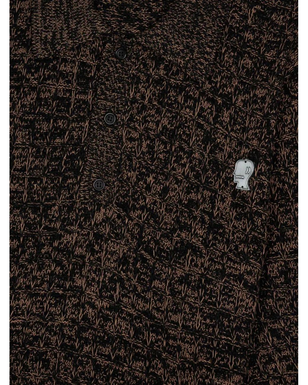 Brain Dead Black Half-Button Sweater for men