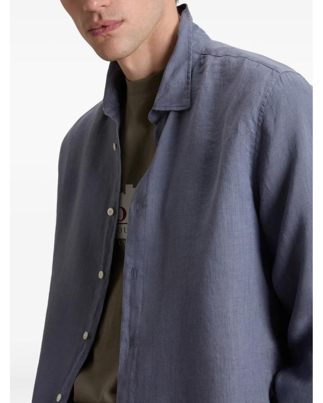 Camicia di Woolrich in Blue da Uomo
