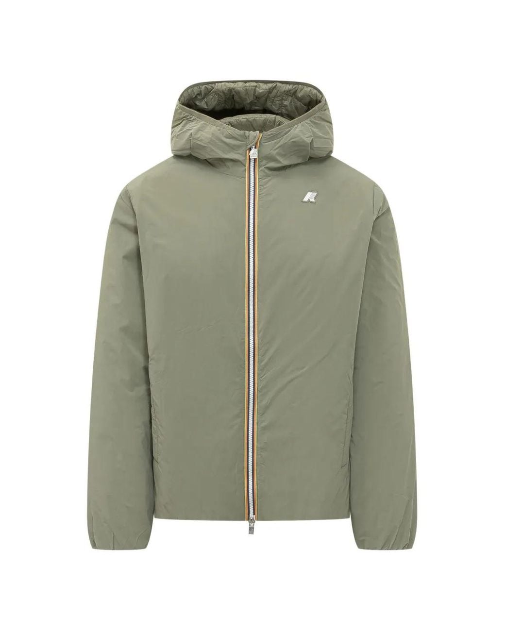 Chaqueta Plain Warm Con Capucha K-Way de hombre de color Green