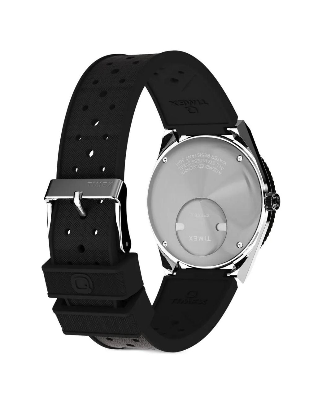 Timex Black Q Gmt 38Mm Watch for men