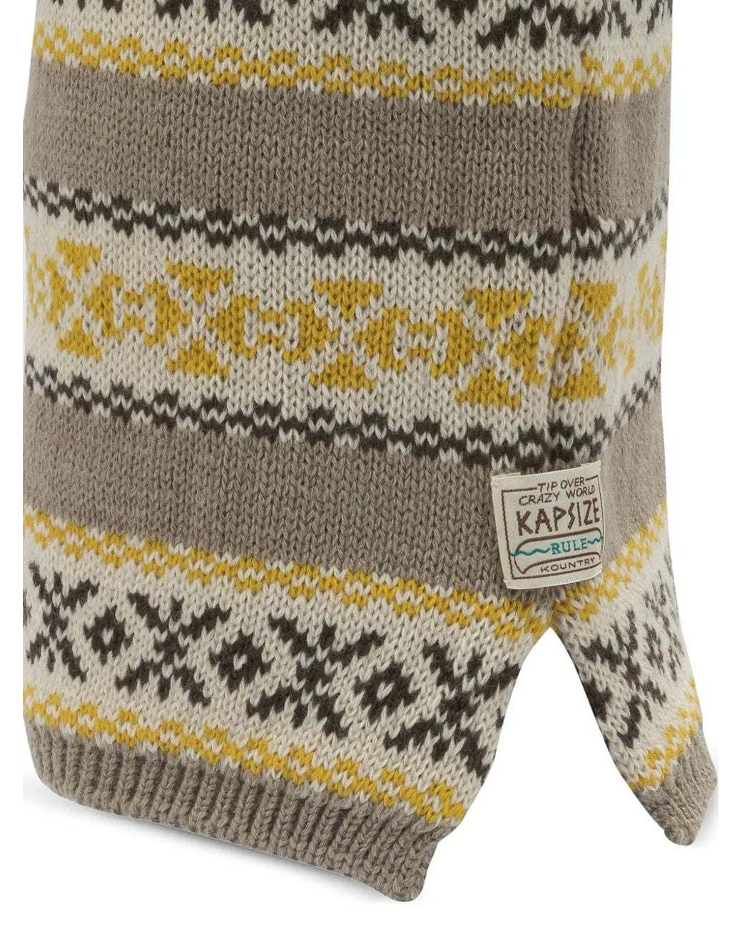 Kapital Natural Bonnet Rayé À Pompon for men