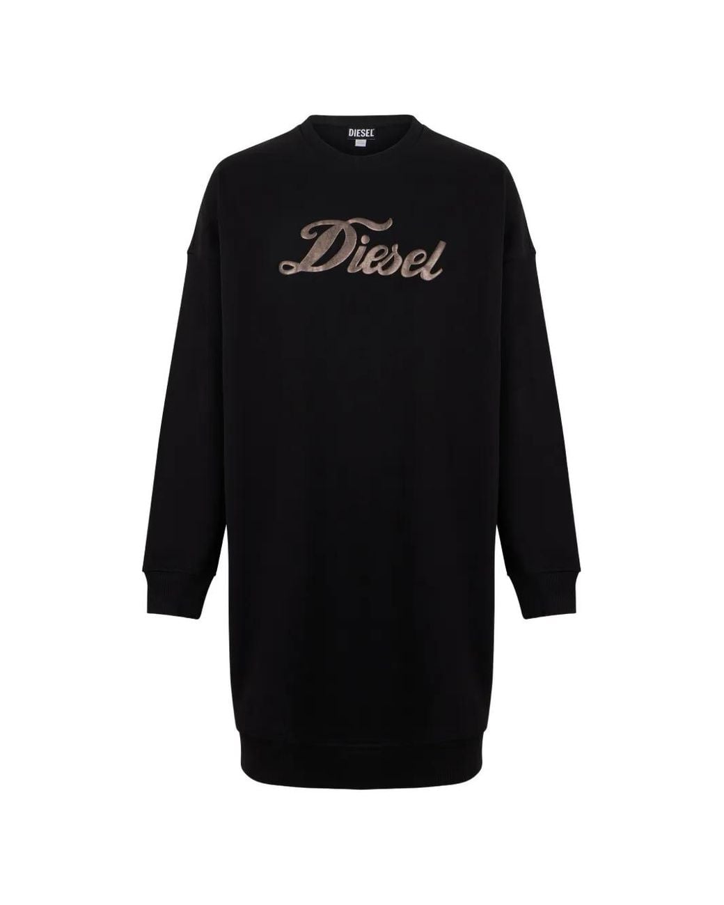 DIESEL Black Robe À Logo Imprimé