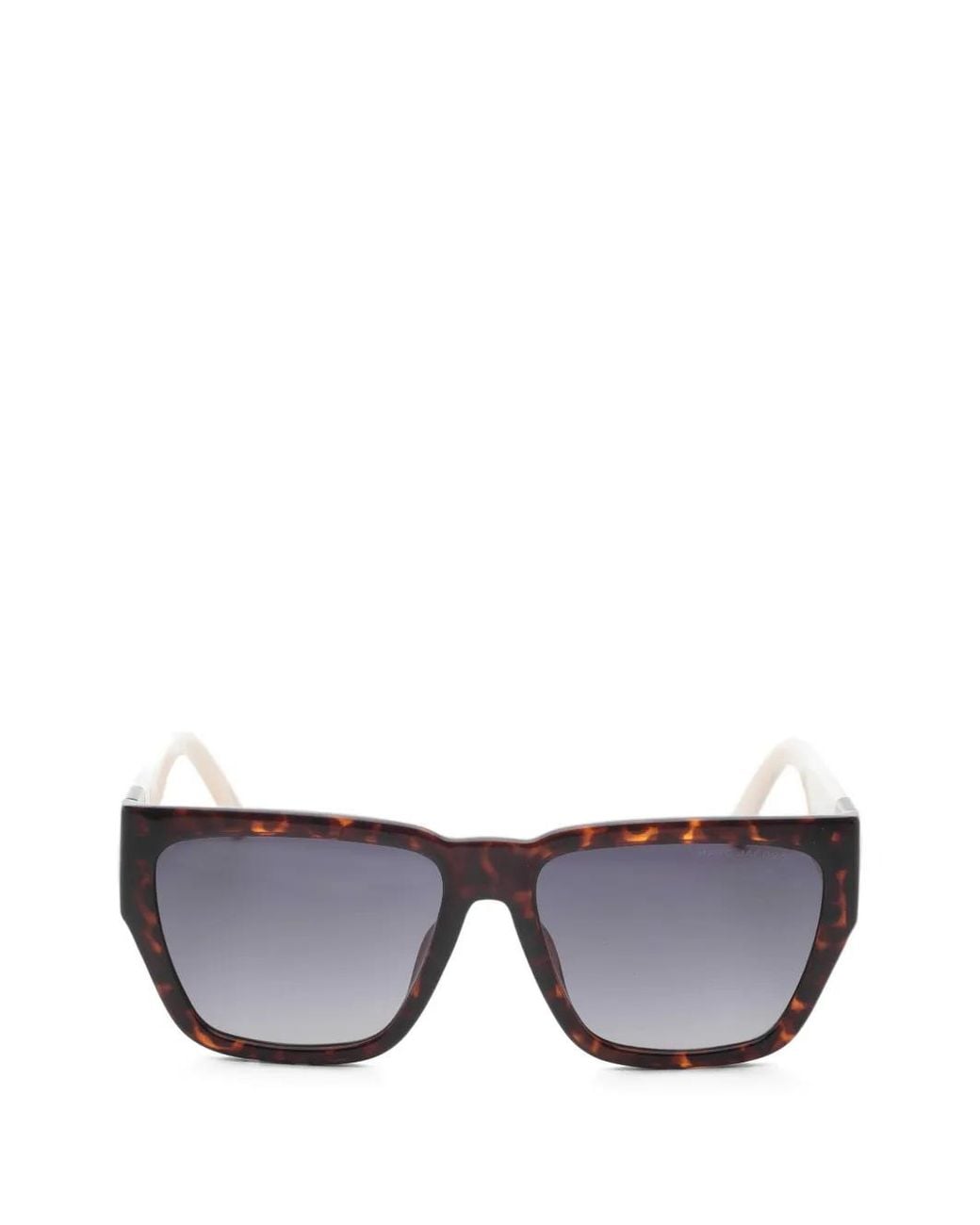 Marc Jacobs Gray Tortoiseshell-Effect Square-Frame Sunglasses