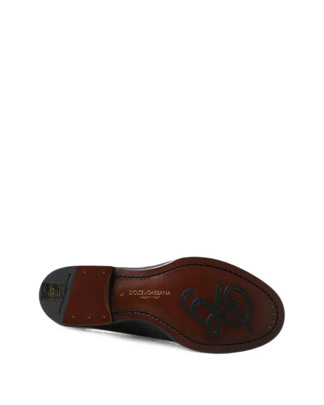 Dolce & Gabbana Black Stitch-Detail Leather Loafers for men