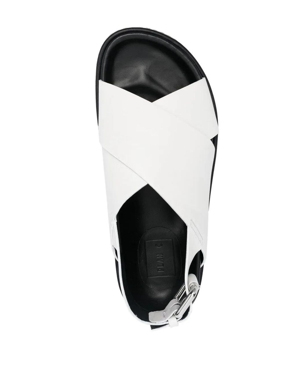 Plan C White Schuhe Platform Sandals