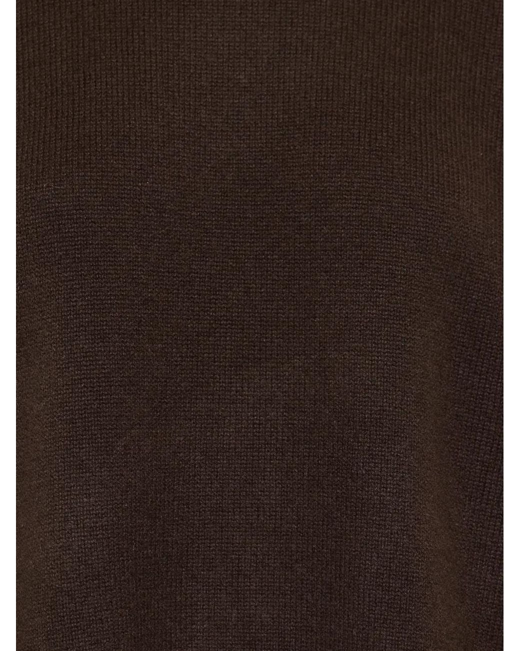 Theory Crew-Neck Cashmere Sweater in Brown | Lyst