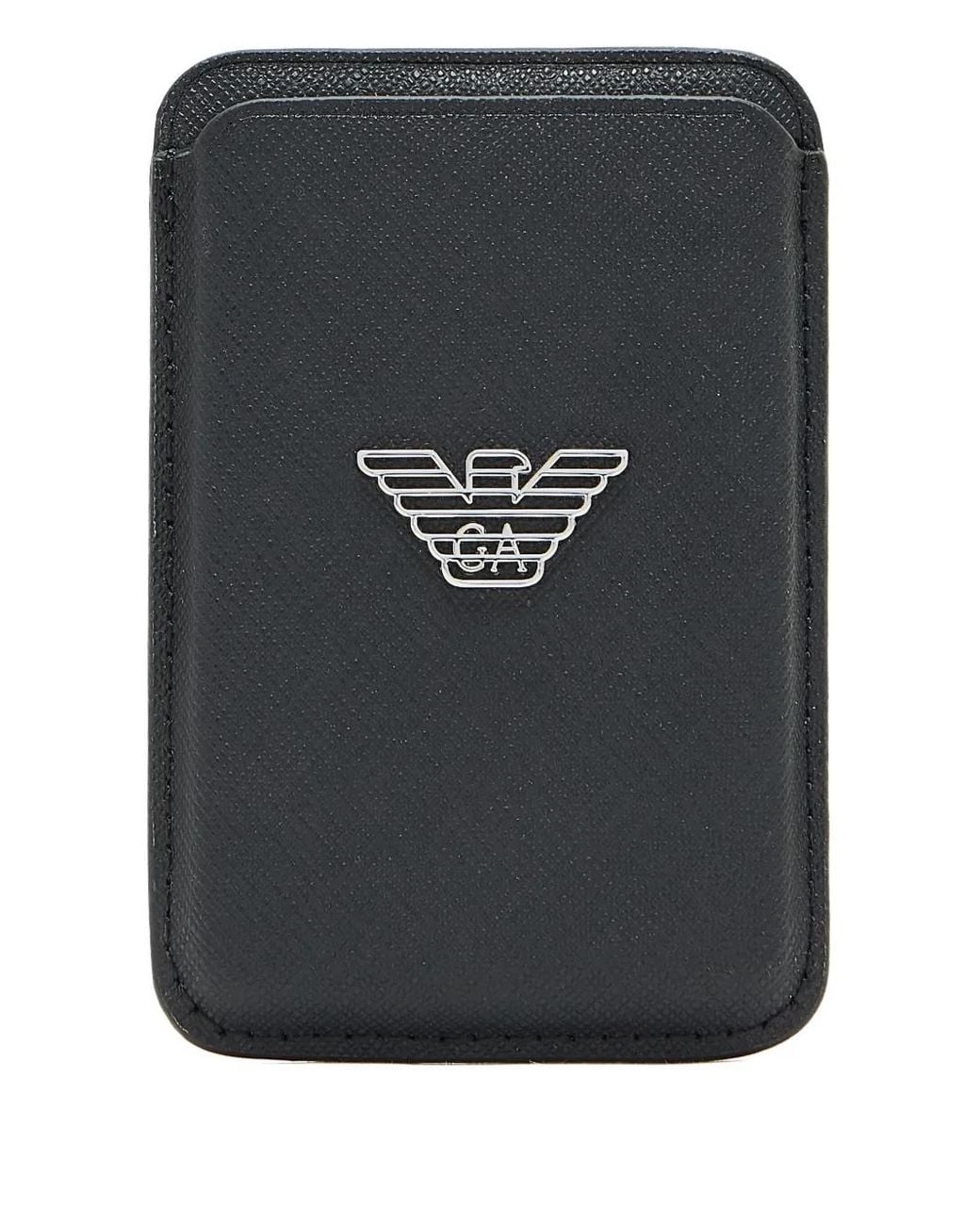 Emporio Armani Black Phone Case for men