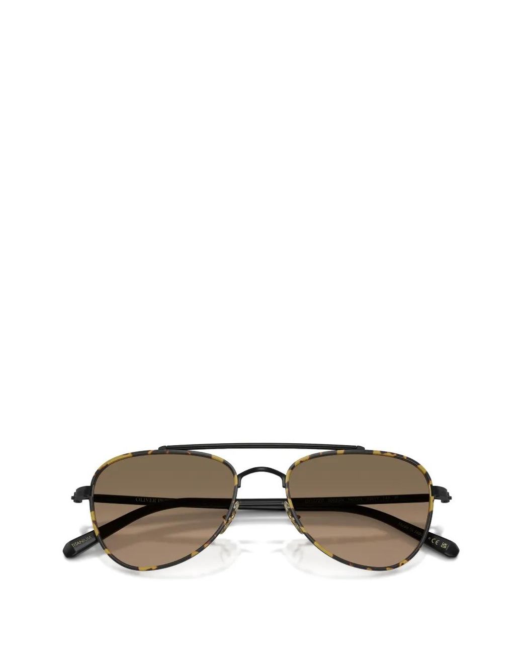 Oliver Peoples Brown Pilot Browline Sunglasses