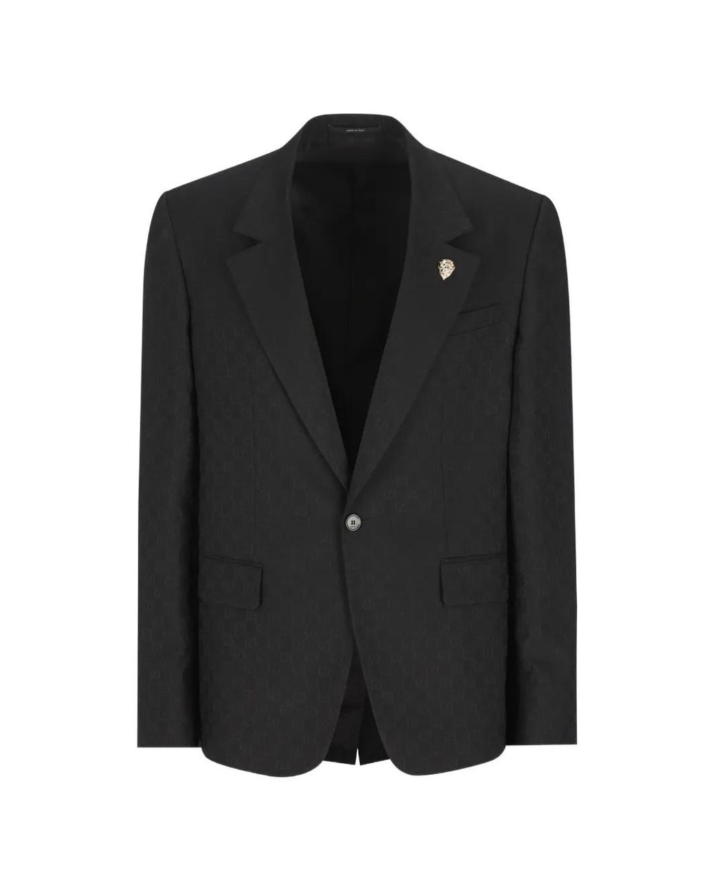 Gucci Black Notched Lapel Blazer for men