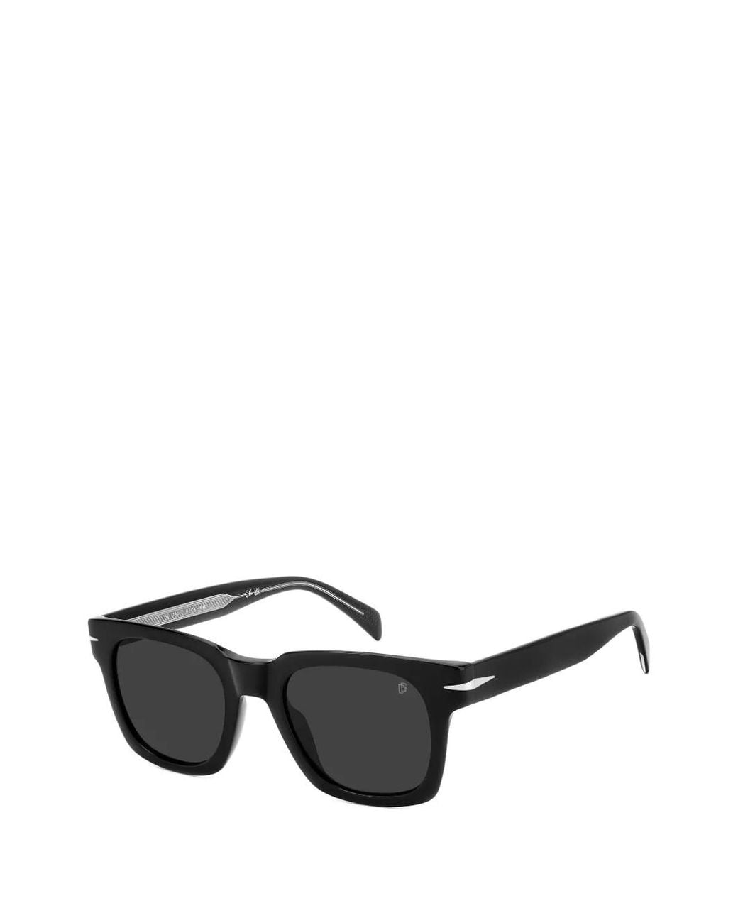 David Beckham Black Square-Frame Sunglasses