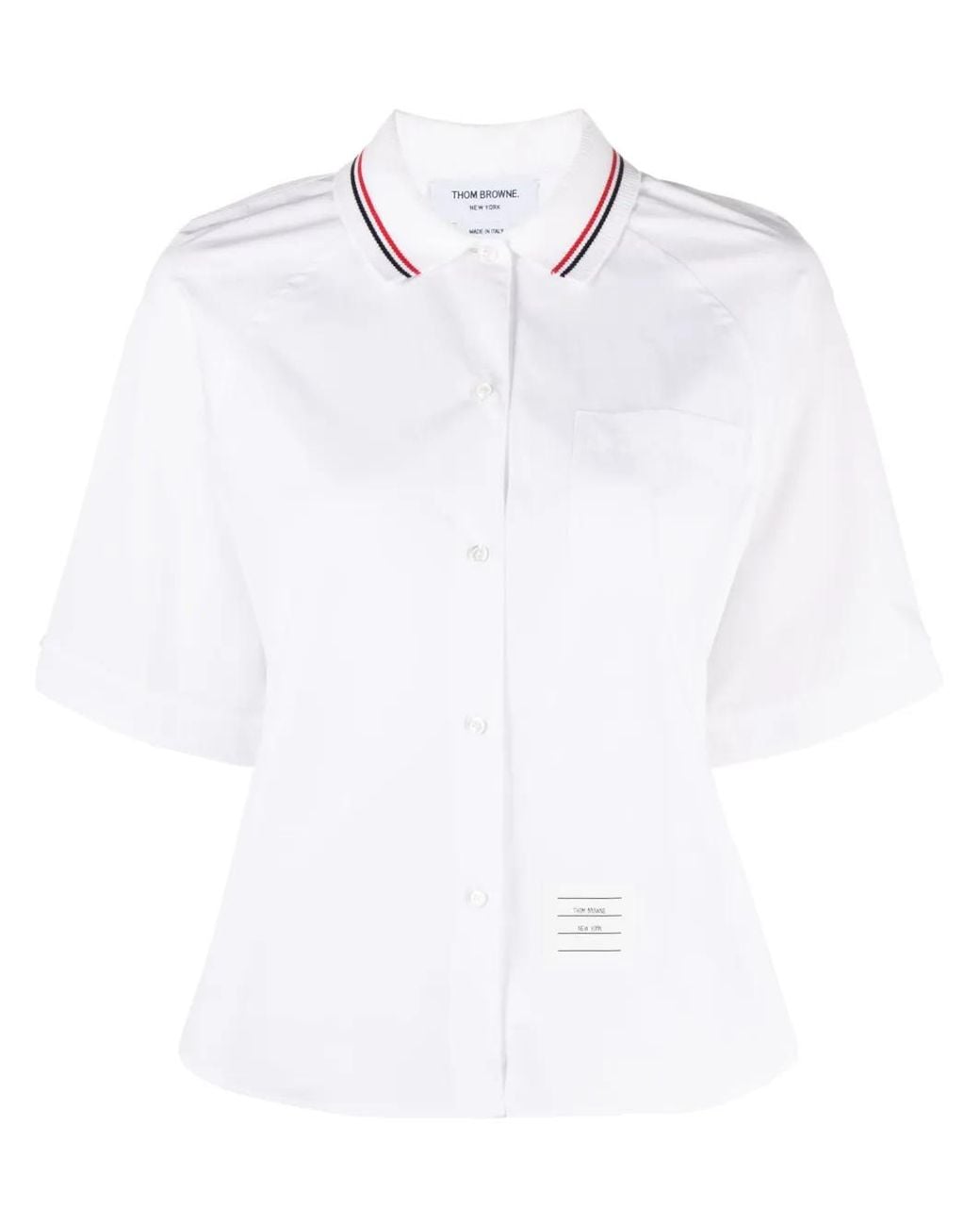 Camisa Con Pliegues Thom Browne de color White