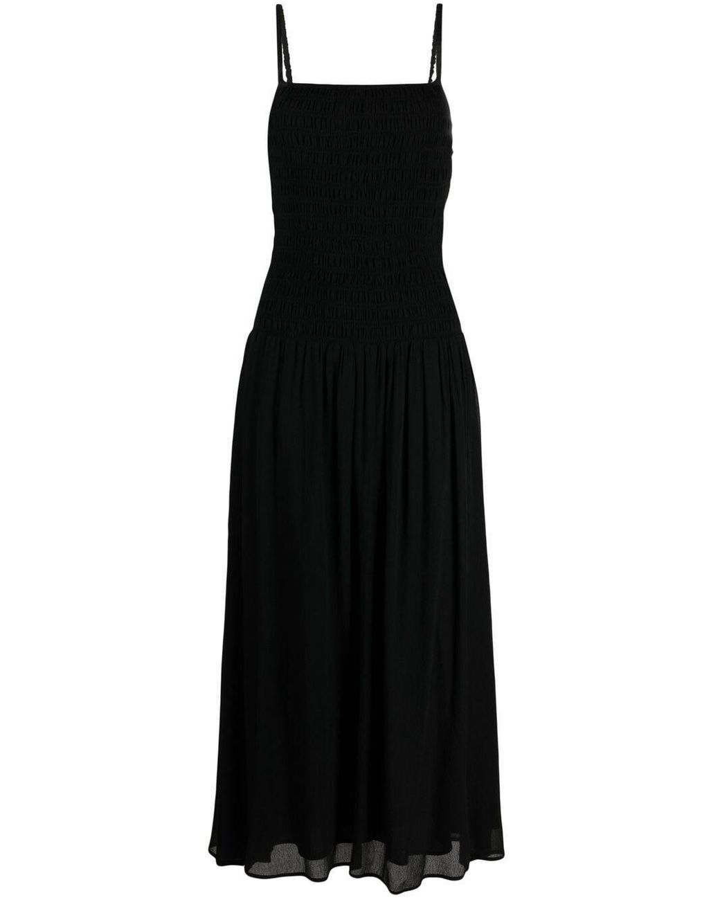 Totême Spaghettistrap Smock Dress in Black Lyst