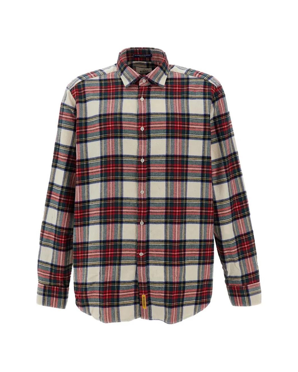 B.D. Baggies Natural Bradford Check-Pattern Flannel Shirt for men