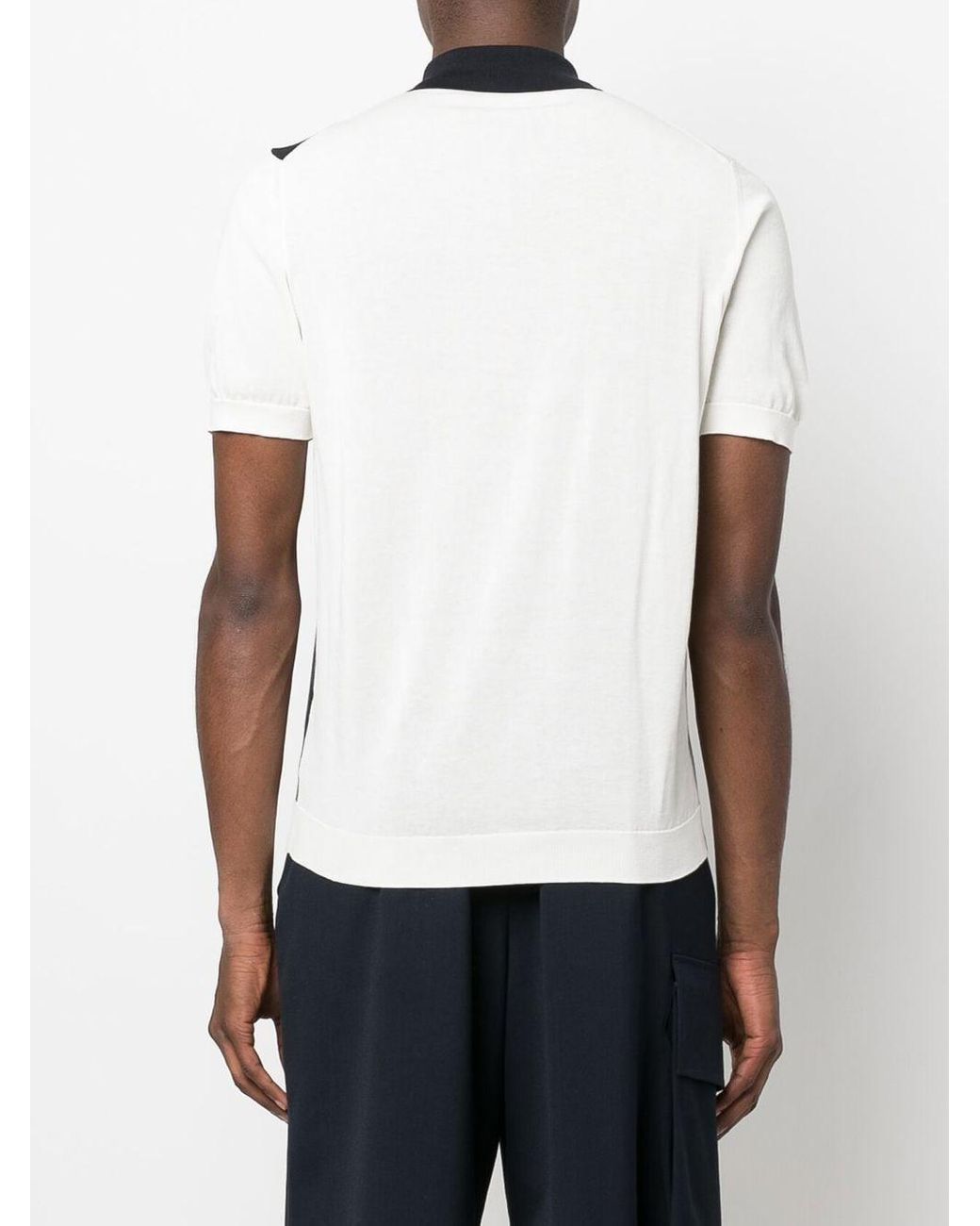Drumohr Cotton Panelled Short-sleeved 