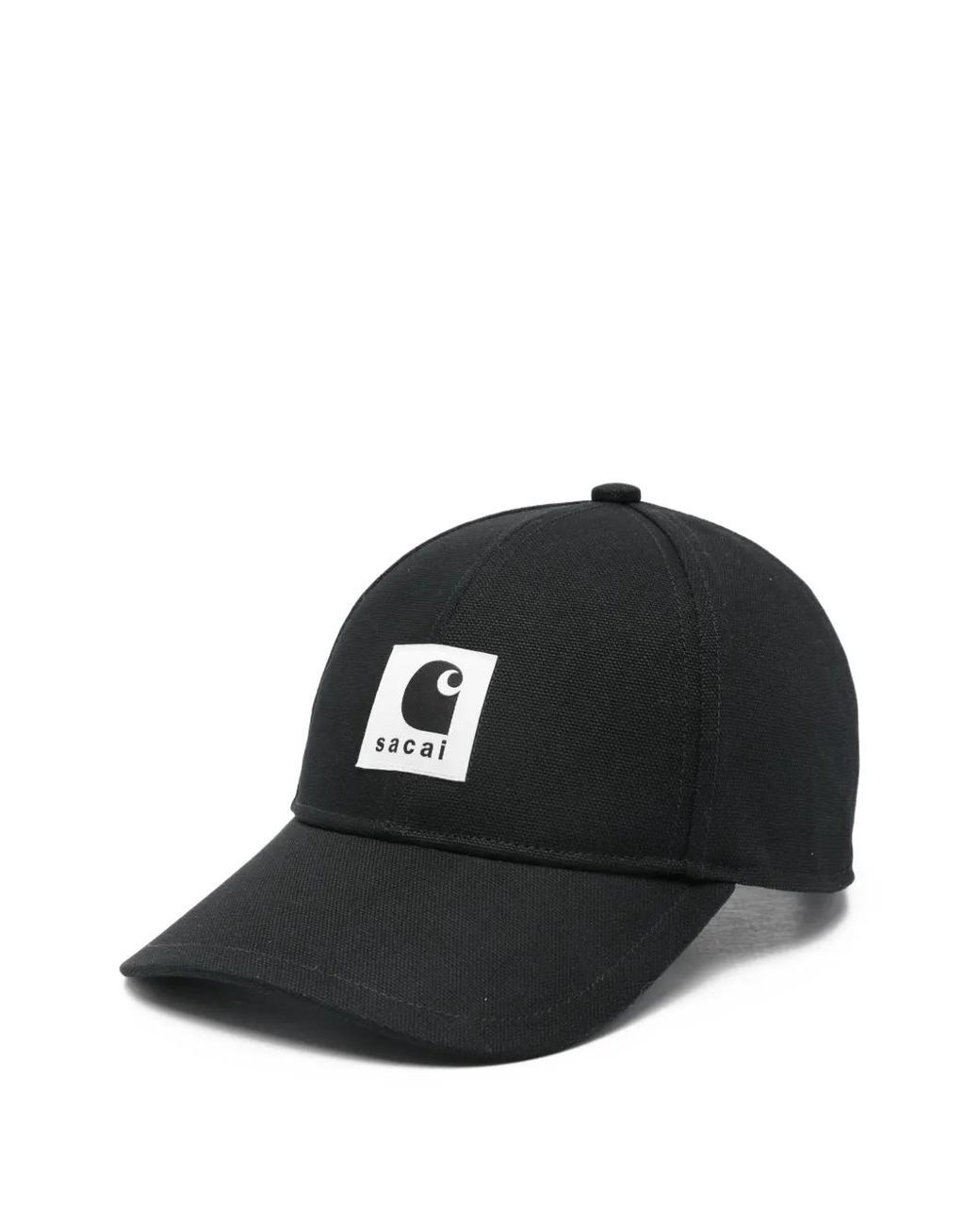 Sacai Black X Carhartt Wip Duck Logo-Patch Cap