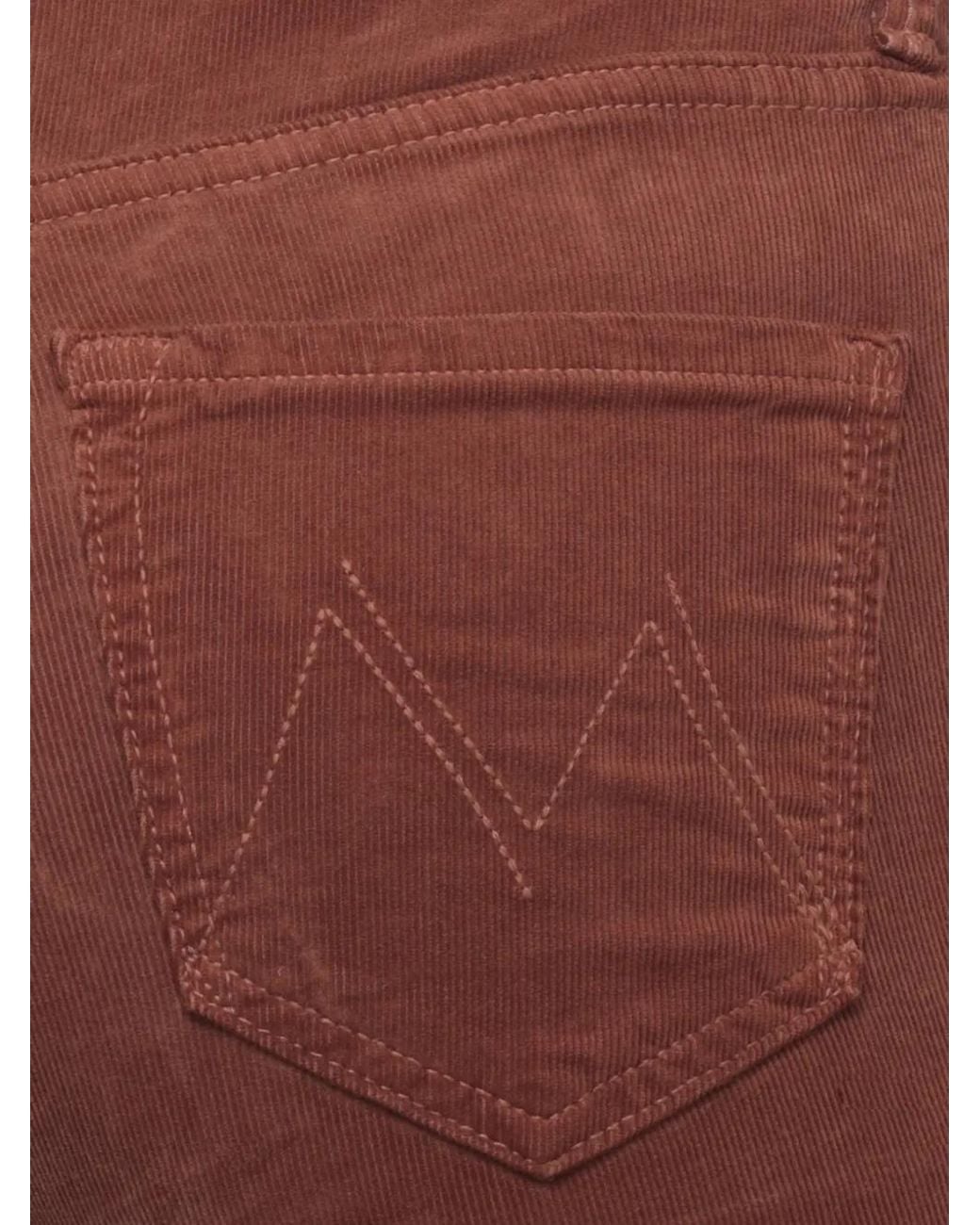 Mother White The Doozy Corduroy Trousers