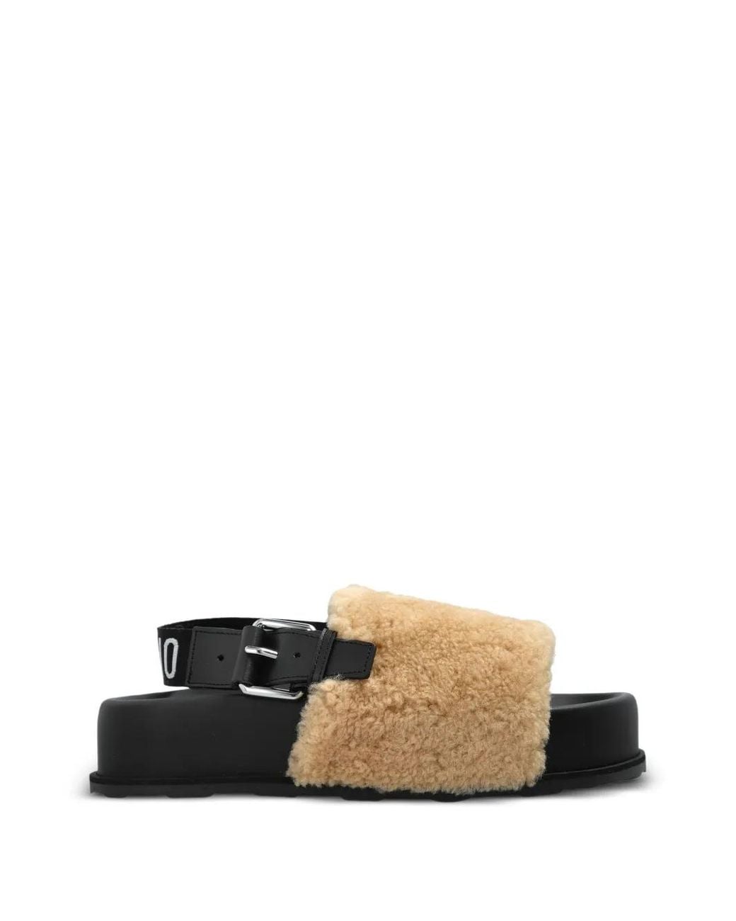 Moschino White Platform Sandals